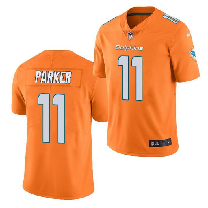 Men Miami Dolphins 11 DeVante Parker Nike Orange Color Rush Limited NFL Jersey